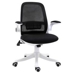 Vinsetto Nylon Mesh Cushioned Office Chair Black