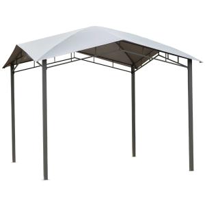 Outsunny 3x3(m) Outdoor Patio Gazebo Pavilion Canopy Tent Sunshade Steel Frame Grey